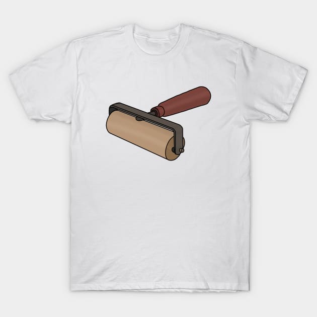 Rubber Printing Roller Tool T-Shirt by DiegoCarvalho